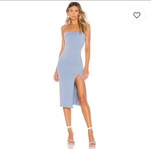 Lovers + Friends Dress - Skylar Midi in Blue Bell